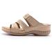 LTLGHY Women Orthotic Sandals | Arch Support Plantar Fasciitis Beach Flip Flops | Brown PU Leather Outdoor Sandal - Size 40 - Buy Online on GoSupps.com