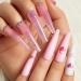 Poly Nail Gel Kit - Pink White Clear Hard Gel Extension Set with Mini Lamp and Slip Solution - Glitter Technician Kit for Beautiful Nails - Buy Online on GoSupps.com
