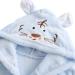 Miyanuby Baby Boys Girls Soft Flannel Bathrobe - Tiger Blue Animal Hoodie for 2-3 Years - Perfect Homewear & Gift - Buy Online on GoSupps.com