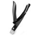 Professional Acrylic Nail Clipper Fake False Nails Tip Cutter Nail Trimmer for Artificial Nail Manicure Pedicure Sharp Rustproof Nail Art Tool Home DIY Use Black
