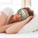 White Daisy Print Unisex Sleep Eye Mask | Soft Comfort Eye Shade for Travel Yoga & Shift Work - Shop Now - Buy Online on GoSupps.com