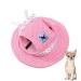 Dog sonnen hat adjustable baseball cap with ear holes summer pair of visions hats outdoor sports sun protection solar hood for small dogs puppies cats m pink
