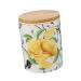 ABOOFAN 1pc Ceramic Airtight Jar Food Jar Candy Wood
