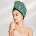 Hair Towel Wrap - Quick-Dry Towel Turban with Button for Effortless Hair Drying (Mushrooms & Flowers) - International Shipping - Buy Online on GoSupps.com