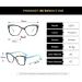 SERONI TR90 Cat Eye Blue Light Blocking Glasses for Men & Women - Anti UV Computer & Reading Glasses - 55mm Tea - Buy Online on GoSupps.com
