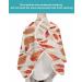 Red Orange Brown Leaves Barber Cape - Adjustable Hair Cutting Cape for All Ages - 55x63 Inch Salon Styling Accessory - Buy Online on GoSupps.com