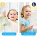 Vicloon Kids U Shaped Toothbrush 3 Pack - Soft Silicone Brush Head - Short Bear Handle - Ages 2-6 - Blue/Pink/Yellow - Buy Online on GoSupps.com