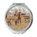 Mirror Compact Mirror agriculture animals close up pocket mirror portable mirror
