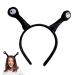 Snail Antenna Headband Cartoon Plush Snail Eye Headband Unbreakable High-Strength Hair Accessories for Fancy Dress Black Big Tentacles One Size