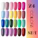 Vishine 24 Colors Gel Nail Polish Set - Manicure Pedicure Starter Kit - Soak Off Nail Art Collection - 8ml C004 - Gift Set - 24 Count - Buy Online on GoSupps.com