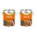 Poliboy teak oil for dark hardwoods - for intensive coloring - cleans cares and protects - 2 -pack - 2x2.5 liters - all -round - Made in germany 2x2.5l dark