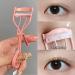 Eyelash Curler with Comb and 2 Silicone Refill Pads - Pink Beauty Makeup Tool for Women and Girls - Buy Online on GoSupps.com