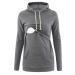 Love2Mi Maternity Nursing Hoodie Breastfeeding Sweatshirt Top Long Sleeves M A-grey