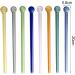 kurriuwu Low Temperature Resistant Glass Straws 8pcs Borosilicate Glass Straws Reusable Colored Straws for Milkshake Juice Drinking 8pcs - Buy Online on GoSupps.com