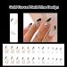 Shop Stylish Almond Short Medium Black & White Press on Nails with Gold Curve Design - Perfect for Weddings & Birthdays | Gel Glue Included - Buy Online on GoSupps.com