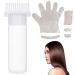 Hair Oil Applicator Bottle 180ml with Hair Dye Kit Root Comb Applicator Bottle with Clear Scale Portable Hair Bleach Kit for Home Barber Shop Hair Dye Tools