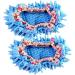Stevlogs 2pcs Floor Mopping Shoe Floor Mopper Slipper Home Floor Cleaner Cleaning Foot Socks Blue - Buy Online on GoSupps.com