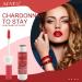 Wine Lip Tint Set - 6 Colors Glitter & Matte Lip Stain Kit for Long Lasting & Waterproof Liquor Bottle Lip Gloss - Non-Stick Silky Glossy Formula for Women - Buy Online on GoSupps.com