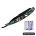 Ghost Shaving Knife - Foldable Single Edge Dual Blade Razor for Hair Removal | SUS Black Manual Shaver for Beard Face Underarm Body Eyebrow Bikini | 20 Blades (TD106MG3 - Buy Online on GoSupps.com