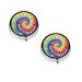 (Tie Dye Rainbow) Round Pill Box 3 Compartment Pill Box Mini Decorative Pocket Purse Portable Travel Medicine Tablet Vitamin Holder Organizer Pill Case