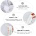 Solustre 10ml Empty Travel Bottles - 24 Pack Refillable Plastic Containers with Flip Lid for Shampoo Creams & Liquids - Buy Online on GoSupps.com