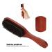 Wild Boar Bristle Hairbrush & Beard Brush for Men - Promotes Beard Growth Mustache Care 21cm | Ideal with Balms & Oils - Buy Online on GoSupps.com