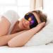 Buy Purple Butterfly Print Unisex Sleep Eye Mask - Soft Comfort Eye Shade for Travel Yoga & Shift Work - Perfect for Gifting - Buy Online on GoSupps.com