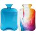 Golf Sportsman hot bottle with a fluffy cover 2 l capacity hot water bottle for cozy nights relieves pain back neck and shoulders