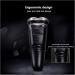 GeRRiT Electric Razor for Men - IPX7 Waterproof Wet & Dry Removable Trimmer - Premium Rotary Shaver with Charging Adapter - Buy Online on GoSupps.com