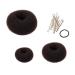 Frcolor Donut Bun Maker 3pcs Hair Bun Maker Set for Hair Buns (Large Medium and Small) Brown