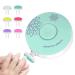 zoerbufan Baby Nail File Trimmer Electric 6 in 1 Safe Baby Nail Clippers Kit with 6 Interchangeable Grinding Heads Low Noise Manicure Set for Baby Newborn Toddler Fingers&Toenails Kits (Green)