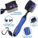 THIODOON 2 Pack Golf Club Brushes & Groove Cleaner - Magnetic Keychain, Oversized Brush Head, Retractable Spike, Non-Slip Handle, Comfortable Grip - Black & Blue (Straight Handle) - Buy Online on GoSupps.com