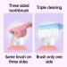 4-Pack V-Shaped Three-Sided Toothbrush for Adults - Gentle All-Sides Cleaning & Gum Care (Yellow) - Buy Online on GoSupps.com