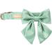 Unique Green Silk Dog Halison Band for Small Puppies & Cats | Conductible Delimable Pet Accessory - Buy Online on GoSupps.com
