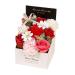 Flower Soap Gift Box - Perfect for Birthdays Valentine's Day & Special Occasions | Red 12cm x 12cm x 18cm - Buy Online on GoSupps.com
