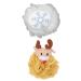 Beaupretty 2Pcs Christmas Bath Loofah Reindeer Snowflake Mesh Pouf Ball Shower Sponge Body Scrubber Exfoliator for Bathroom