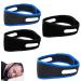 4 Pcs Anti Snoring Devices Snoring Aids for Men Chin Strap Mouth Breathing Snoring Chin Strap Anti Snoring Anti Snore Devices Anti Snoring Chin Strap Sleep Apnea Devices for Men Women(Black Blue)