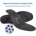 Magnetic Acupressure Insoles - Reflexology Foot Massage Inserts with 8 Magnets for Pain Relief - Black Male 11.41 Inch - Buy Online on GoSupps.com