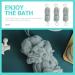 LALAFINA Bath Sponge Loofah - Exfoliating Body Scrubber for Men and Women | Shower Pouf Scrubber for a Refreshing Bath Experience - Buy Online on GoSupps.com