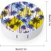 Palm Trees Round Case For Contact Lens Kit Storage Box with Mirror Printed - Buy Online on GoSupps.com