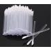 100 Pieces Disposable Lip Brushes Lipstick Gloss Wands Applicator Makeup Tool Kits Clear