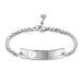 Custom Medical Alert Bracelets for Women Personalized Emergency Identification Bracelet Womens Medical Alert ID Bracelet Medical ID Jewelry 6.0 to 9.0 Inches Silver Color with White Symbol 6.0-7.0 Inches