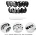 Vaguelly Hip-Hop Grills - Galvanized Vampire & Zombie Teeth Caps for Men | Adjustable Gilded Copper Mouthpieces - Buy Online on GoSupps.com
