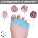 INBOLM Soft Gel Toe Spacers - 8 Pcs | Toe Separators for Overlapping & Curled Toes | Bunion Relief Protectors for Women & Men | Blue - Buy Online on GoSupps.com