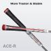Geoleap ACE-R Golf Grips Set of 13 | Back Rib for Improved Control | Multi Compound Rubber and Cord Hybrid | Standard/Midsize | 7 Color Options | Midsize Gray - Buy Online on GoSupps.com
