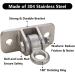 304 Stainless Steel Heavy Duty Swing Hangers Set of 2 - Mounting Hardware Included - Buy Online on GoSupps.com