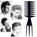 JdXun Wide Tooth Comb Set - 2 Antistatic Retro Combs for Curly & Wet Hair (Black) | Ideal for Long Hair Styling - Buy Online on GoSupps.com