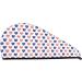 Heart Shaped American Flag Microfiber Hair Towel - Soft & Super Absorbent Hair Wrap for All Hair Types - Buy Online on GoSupps.com