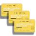 Alaffia Authentic African Black Soap Triple Milled Long-Lasting and Ultra-Moisturizing Soap Bar Hemp Olive Leaf 5 Oz (Pack of 3)