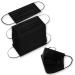 100PCS Black Disposable Face Masks with 3 Layer Protection and Adjustable Ear Loops - Buy Online on GoSupps.com